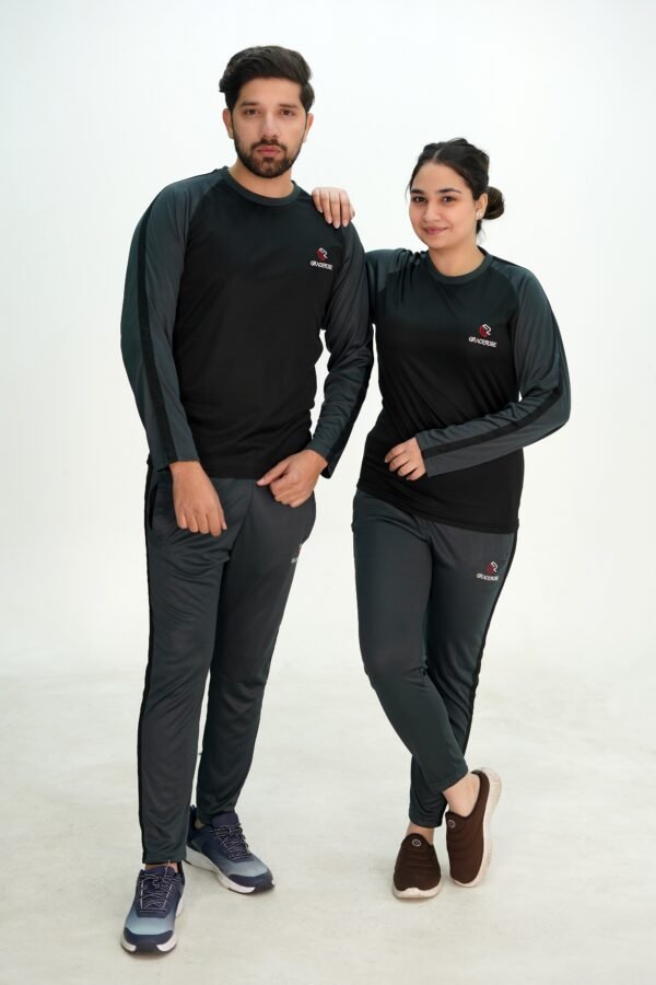 Cool & Comfy Summer Tracksuit Black/Gray For Men & Women